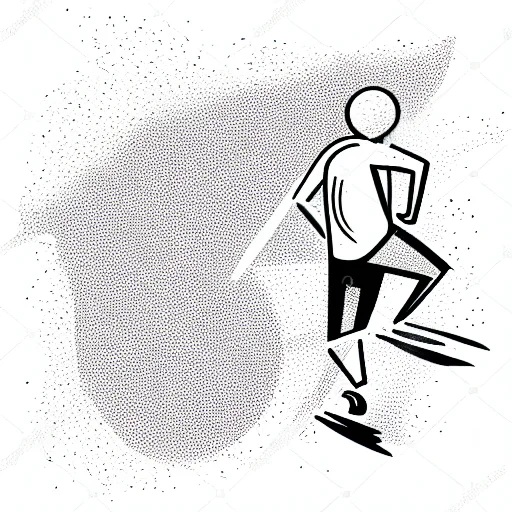 A Runner Running Into A Very Large Sunset