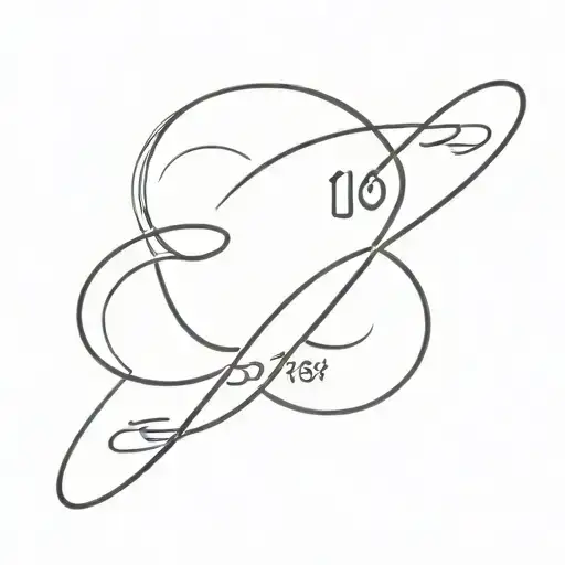 Infinity Sign With Date Of Birth 1964 1992