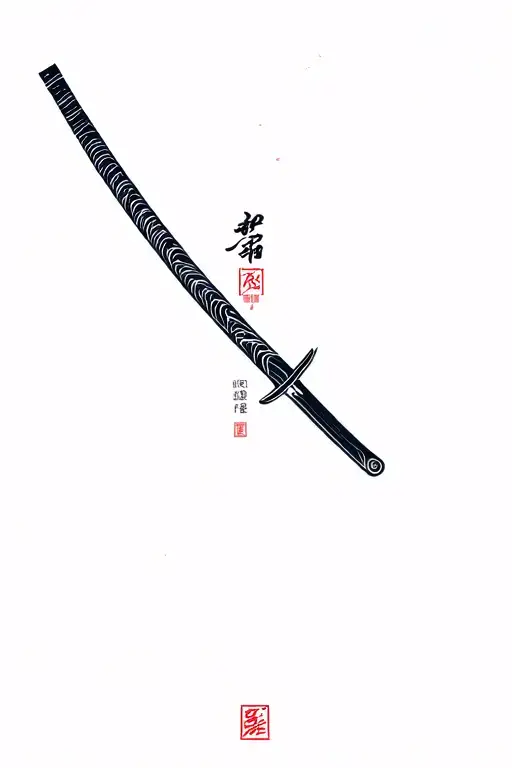 Katana With Sea Back Yes