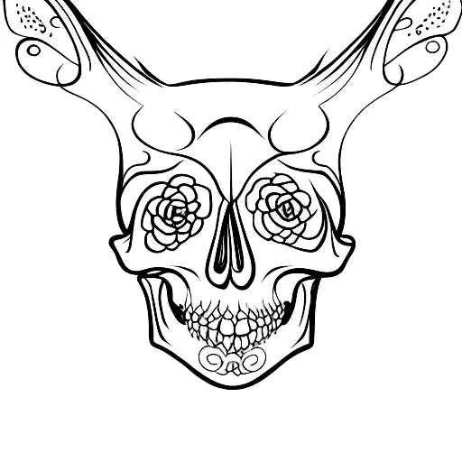 Matching Skull Moths