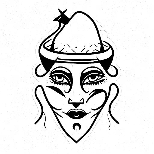 Jesters Hat Fine Line