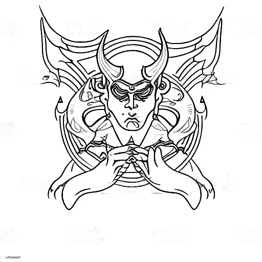 The Design Of The Gemini Moon With The Devil