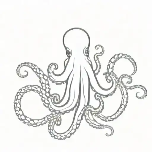 One-line Octopus Tentacles