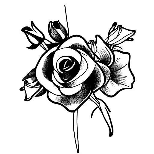 Bouquet Of Flowers Using Only Rose Jonquil And Pare White Flowers