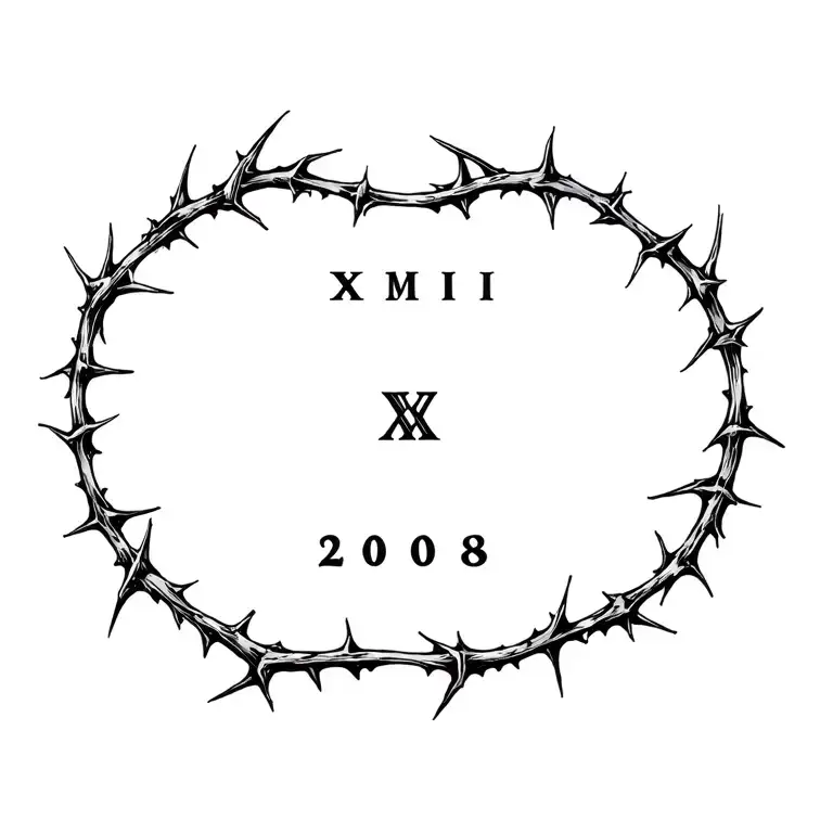Crown Of Thorns Roman Numerals Year 2008