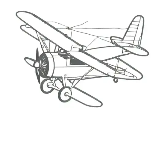 Stearman Airplane Flying