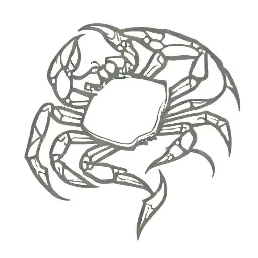 Crab Cancer Sign Tribal