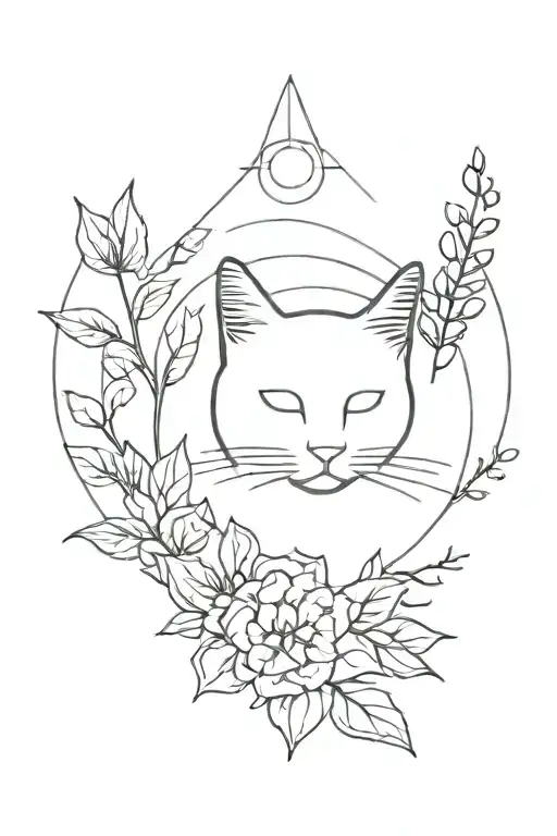 Nature Elements With Cat