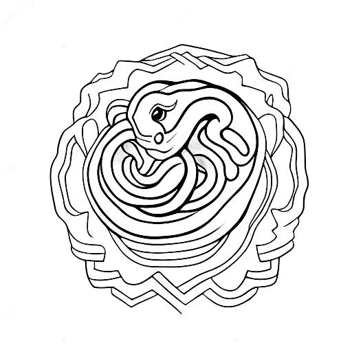 Snake Arround A Tight