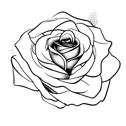 Small Dual Coloured Rose