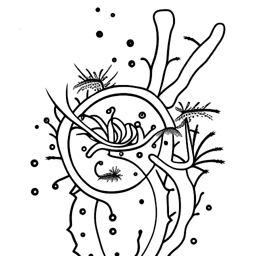 Ant By Waves And Cactus