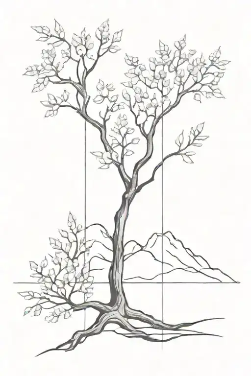 Spiritual Stoicism Blackwork Nature