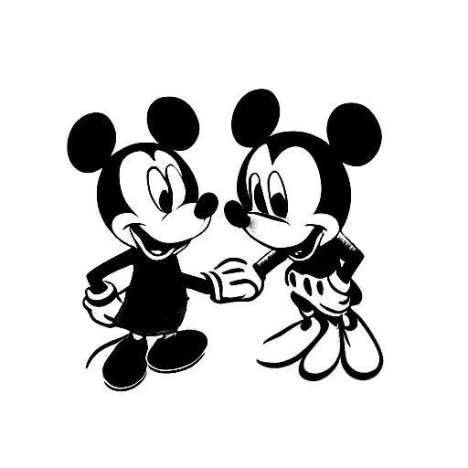 Couple Tattoo Mini Mickey