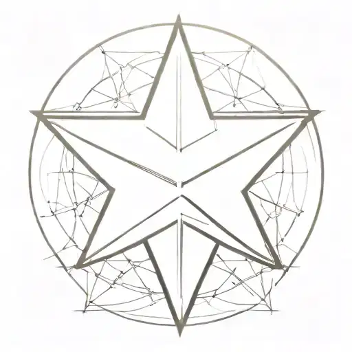 Five Pointed Star With The Initials Wgw Inside Of It