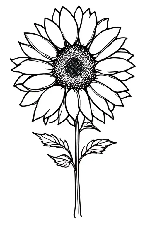 Sunflower Abstract Simple