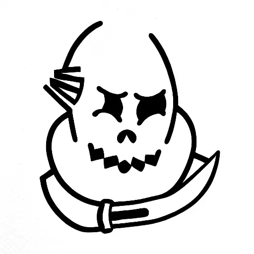 Shy Guy With Knife In Hand