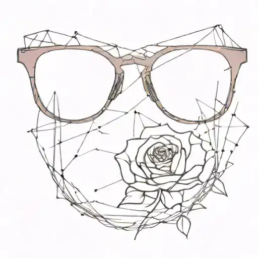 Rose Tinted Glasses With Shattered Lenses