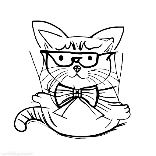 Cat With Bow