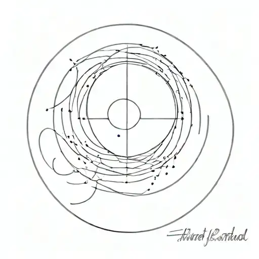 Plain Circle With Line On A Middle