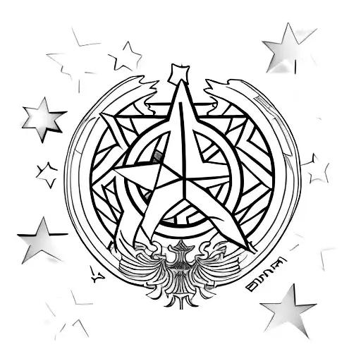 Russian 5 Point Star