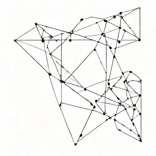 Abstract Geometric Shapes Representing The Highs And Lows Of Addiction