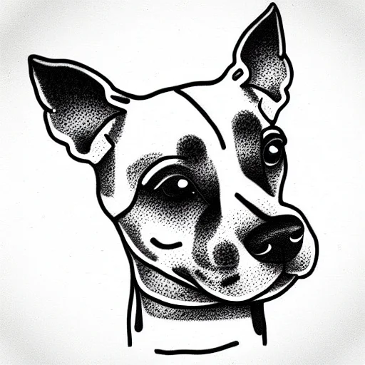 Manga Style Terrier Dog