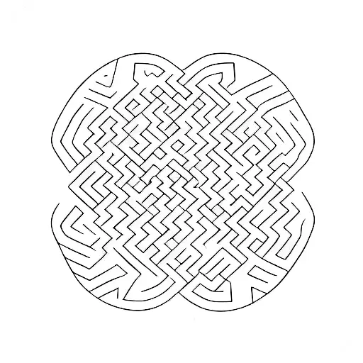 Intricate Maze Symbolizing The Journey Of Entrepreneurship