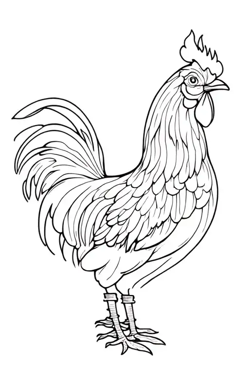 Honeysuckle Rose Rooster