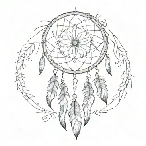 Dreamcatcher With Crystals Growing