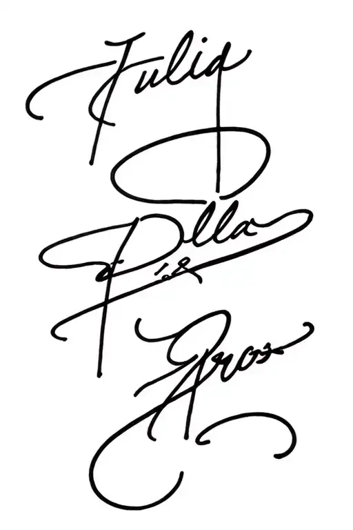 Jullia Dela Cruz Written Across