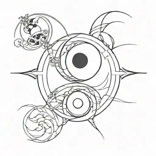 Wheel Of Time Ying Yang Black