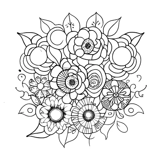 A Stack Of Books Surrounded By Intricate Floral Vines