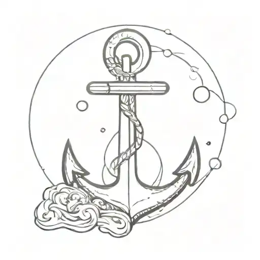 Anchor With Ocean