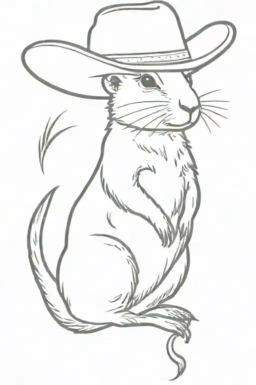 Prairie Dog Wearing A Cowboy Hat
