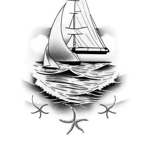 A Peaceful Ocean Scene With A Quote About Family