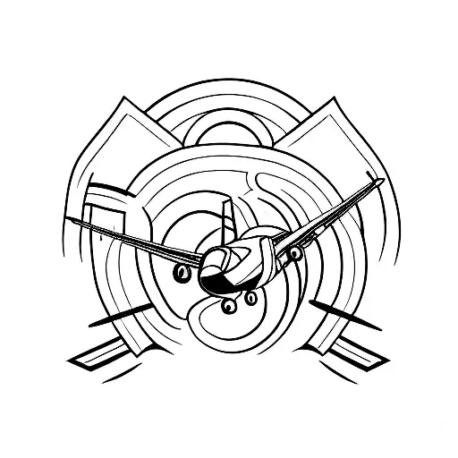 Airplane Infinity Sign