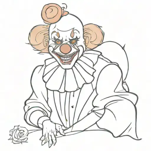 Scary But Cute Fantasy Clown Looking Animal