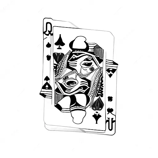 Playing Card Half Jack Half Joker