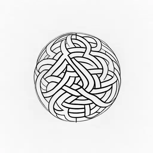 A Minimalist Outline Of A Globe With A Graphic Design Pencil Wrapped Around It