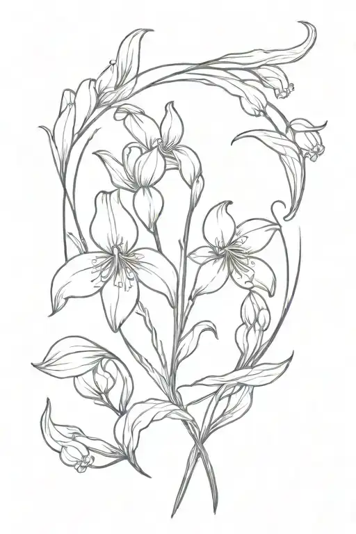 Snowdrop Flower And Capricorn Zodiac Sign
