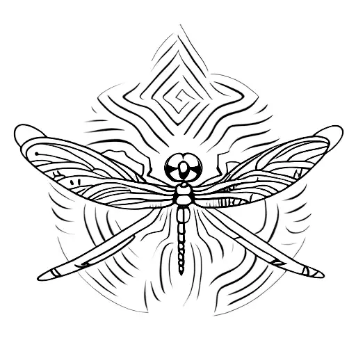 Dragonfly With Eye Golf Ball