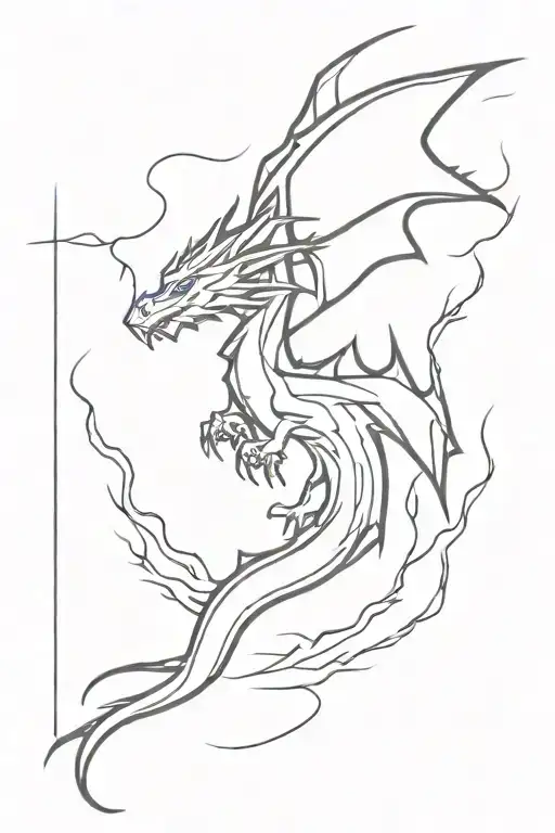 Lightning Aura Dragon Emerging