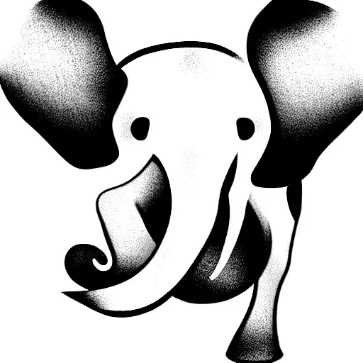 Breast Cancer Survivor Ribbon Elephant