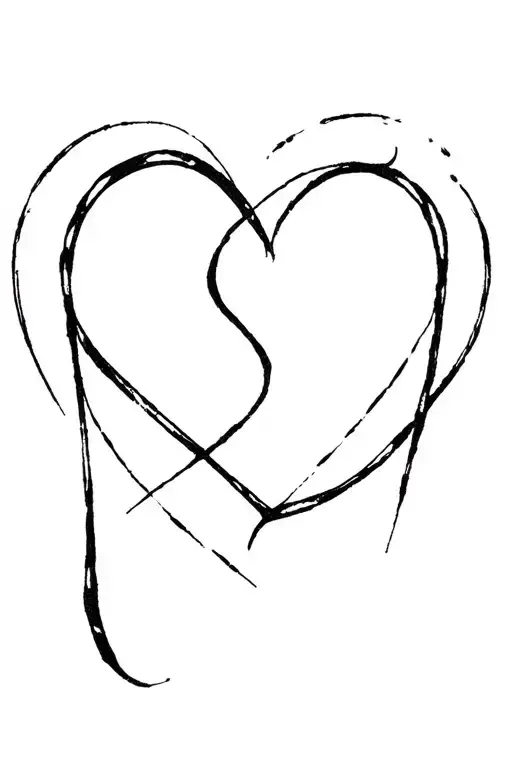 Chaos Letters Make A Heart Shape