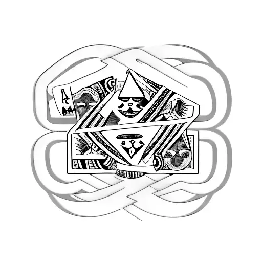 Casino Playing Cards With Initials M R T