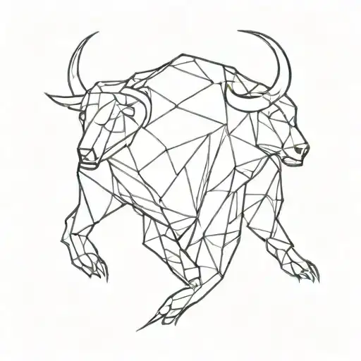 An Abstract Interpretation Of A Bear And Bull Intertwined With Stock Market Ticker Symbols