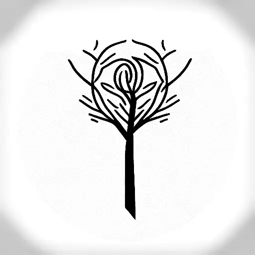 Two Tree Branches Like Empathy Symbol