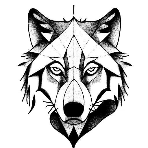 Sketched Wolf Art