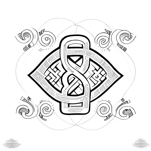 Design A Typographic Tattoo With Letters In Hebrew Of The Word Ruach