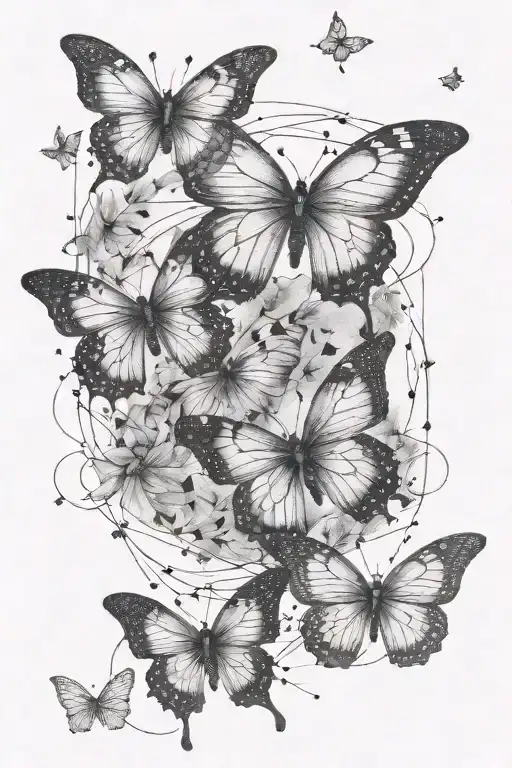 Butterflies And Sagittarius Constellation